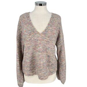 Gentle Fawn V-Neck Sweater Pink Blue Multicolor Size Small